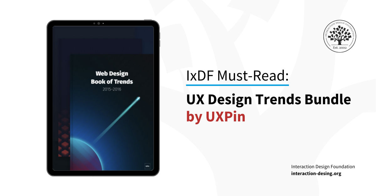 Book cover for UX Design Trends Bundle Compiled by UXPin